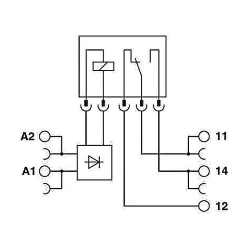 Phoenix Contact Electromechanical Interface Relay DIN Rail Mount 24V DC Coil 9mA SPDT 6A 2966171