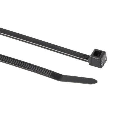 HellermannTyton Cable Tie Inside Serrated 390 mm x 4.7 mm Black Polyamide 66 T80L-PA66W-BK 111-05460 T80L-PA66W-BK
