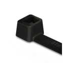 HellermannTyton Cable Tie Inside Serrated 390 mm x 4.7 mm Black Polyamide 66 T80L-PA66W-BK 111-05460 T80L-PA66W-BK