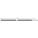 HellermannTyton Cable Tie Inside Serrated 390 mm x 4.7 mm Black Polyamide 66 T80L-PA66W-BK 111-05460 T80L-PA66W-BK