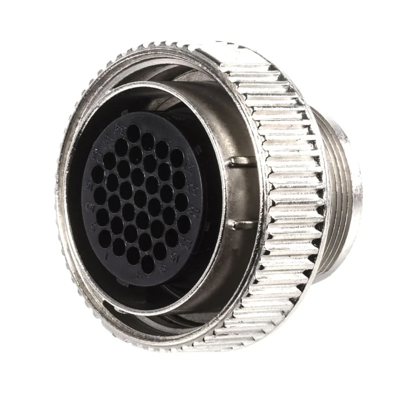 TE Connectivity Circular Connector 37 Contacts Cable Standard Plug Female IP67 600V 13A Crimp Termination CMC Series 208470-1