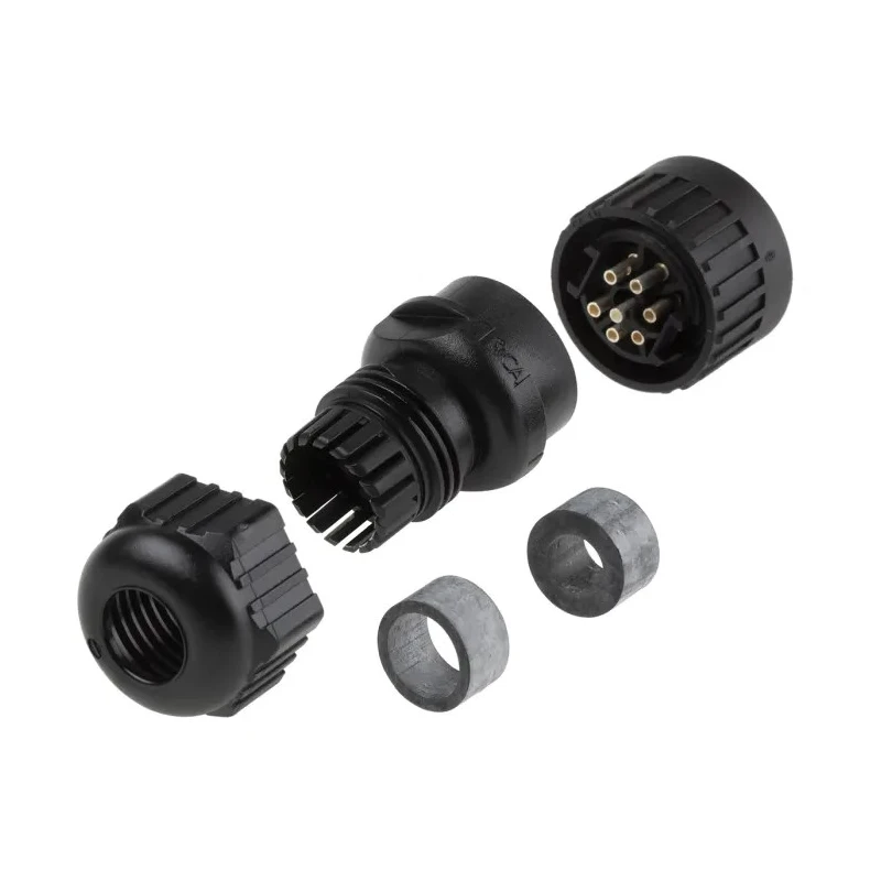 Hirschmann Industrial Circular Connector, 7 Contacts, Cable Mount, M22 Size, 10A, 250V, Socket Female 934127100 CA 6 LD