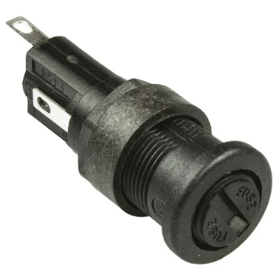 Bulgin 10A Panel Mount Fuse Holder, 1P-Pole for 5 x 20 mm Fuses, 250V AC FX0454