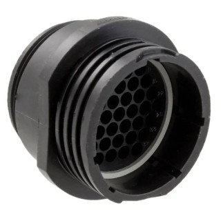 TE Connectivity Circular Connector Cable Mount Socket Male 37 Contacts Standard Size 600V 13A Crimp Termination CPC 206151-4