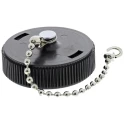 TE Connectivity Circular Connector Dust Cap Thermoplastic Black Sealing Cap 208652-1