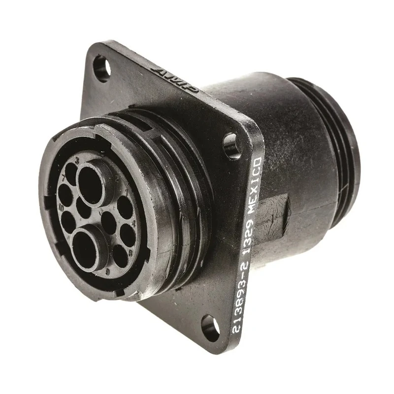 TE Connectivity Circular Connector 10 Contacts Panel Mount Socket Female IP67 Nylon Housing CPC Series 213893-2