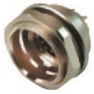 binder Circular Connector Miniature Socket Female 6 Contacts Panel Mount IP67 440 Series 09-4820-81-06