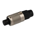 binder Circular Connector, 7 Contacts, Cable Mount, M9 Size, Socket Female, IP40 Protection, 125V, 1A, 711 Series 