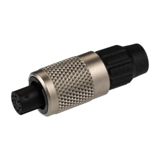 binder Circular Connector, 7 Contacts, Cable Mount, M9 Size, Socket Female, IP40 Protection, 125V, 1A, 711 Series 