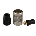 binder Circular Connector, 7 Contacts, Cable Mount, M9 Size, Socket Female, IP40 Protection, 125V, 1A, 711 Series 