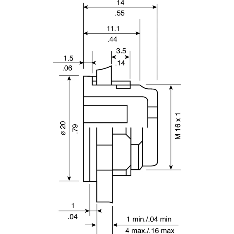 binder Circular Connector Adapter Straight Orientation 125V 2.5A Polyamide Gold Plating Model 08-2636-000-001
