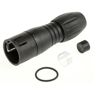 binder Circular Connector Miniature 3 Contacts Socket Male Cable Mount IP67 250V 7A Bayonet 720 Series 99-9105-03-03