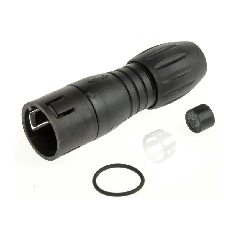 binder Circular Connector Miniature 3 Contacts Socket Male Cable Mount IP67 250V 7A Bayonet 720 Series 99-9105-03-03