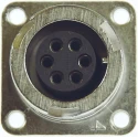 ITT Cannon Copper Alloy Straight 19 Way Box Mount MIL Spec Circular Connector Female Contacts CA02COM-E20A48S-B
