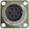 ITT Cannon Copper Alloy Straight 19 Way Box Mount MIL Spec Circular Connector Female Contacts CA02COM-E20A48S-B