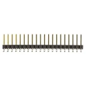 Molex C-Grid III Series Right Angle Through Hole Pin Header 20 Contacts 2.54 mm Pitch 1 Row Unshrouded 90121-0780