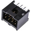 Amphenol Communications Solutions C-Grid III Series PCB Header 8 Contact 2 Row Shrouded 2.54mm Pitch 3A Current 90130-1208