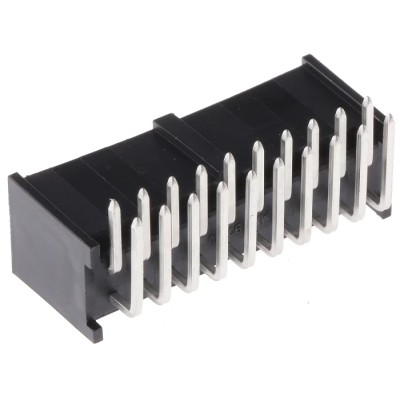 Molex C-Grid III Series Right Angle Through Hole PCB Header 20 Contacts 2.54 mm Pitch Shrouded 90130-3220