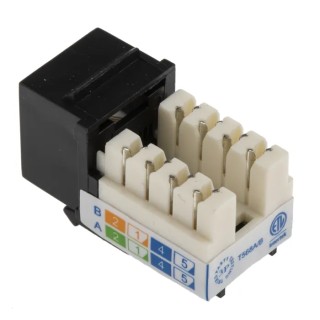 RS PRO RJ45 Connector Female Panel Mount Cat5e Straight RJ45