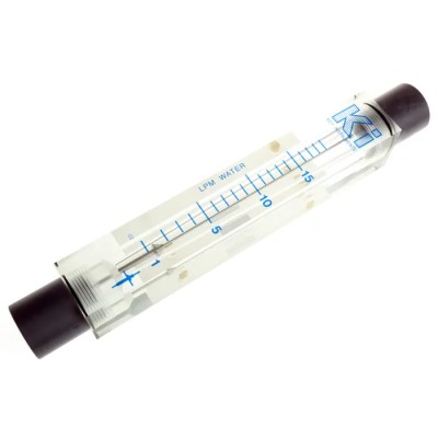 Key Instruments Series Variable Area Flow Meter for Liquid, 1L/min Minimum, 19L/min Maximum, Acrylic Housing, 1 in FR5000