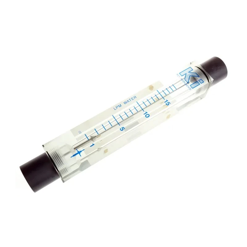 Key Instruments Series Variable Area Flow Meter for Liquid, 1L/min Minimum, 19L/min Maximum, Acrylic Housing, 1 in FR5000