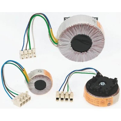 Nuvotem Talema 230 V AC 24 V AC Toroidal Transformer 12.5A 300W 1 Output DIN Rail Mount 58-0300-024-D