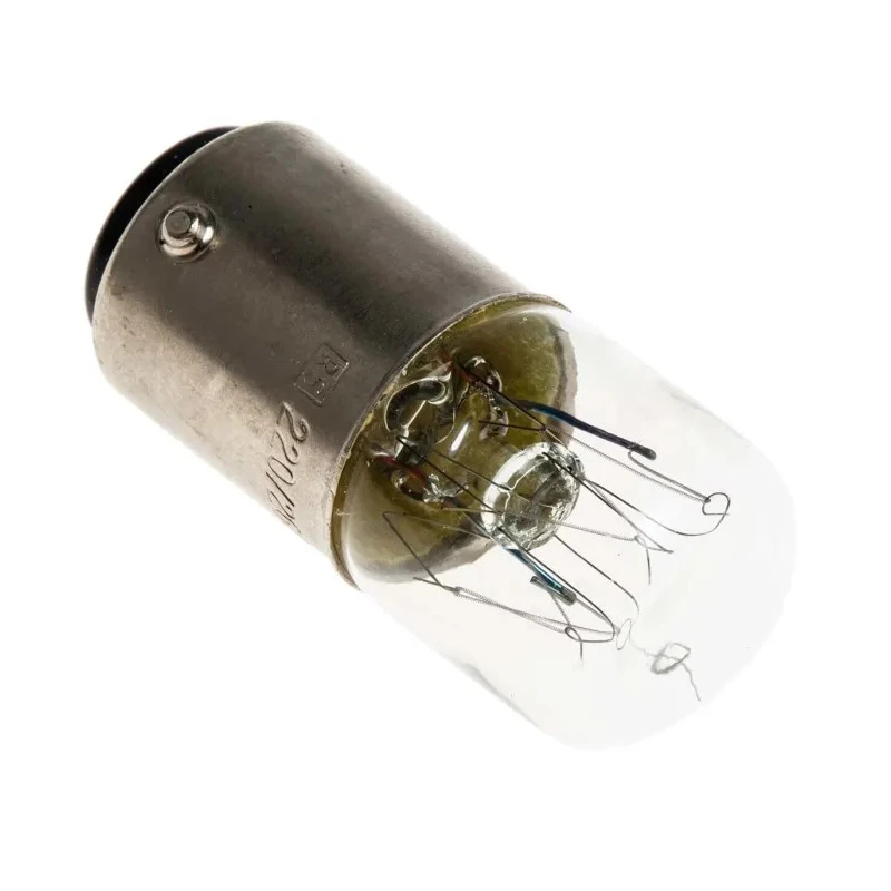RS PRO BA15D Indicator Light Clear BA15D Base 220-260 V 10 W 38 mA 3000 h Lifespan