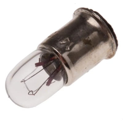 RS PRO Indicator Light Clear Incandescent Lamp 14V 80mA T-1¾ (6mm) SX6s Midget Flange 360-7581