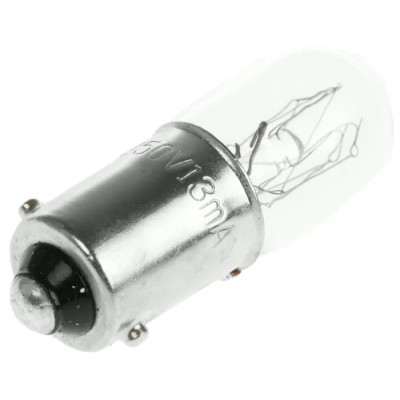 RS PRO BA9S Indicator Light Clear Lens 250V 13mA 1000h Lifespan BA9S