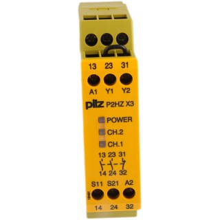 Pilz 24V DC Safety Relay 2 Safety Contacts, 1 Auxiliary Contact, DIN Rail Mount, Power Consumption 2.5W P2HZ X3