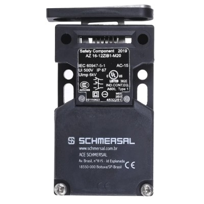 Schmersal AZ16 Safety Interlock Switch Keyed, Fibreglass Reinforced Thermoplastic Housing, IP67, 230V AC, 24V DC 