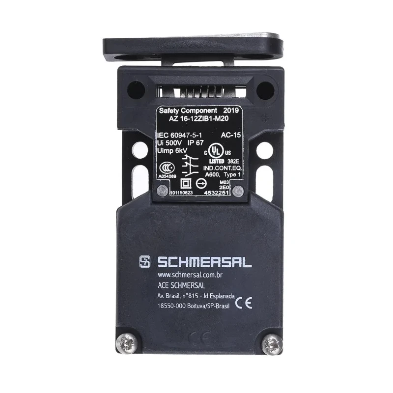Schmersal AZ16 Safety Interlock Switch Keyed, Fibreglass Reinforced Thermoplastic Housing, IP67, 230V AC, 24V DC 