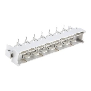 HARTING DIN 41612 Connector 15 Way 10.16 mm Pitch, Type H15, Solder Termination, 2 Row Male Right Angle 09061152911