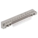 HARTING DIN 41612 64 Way 2.54 mm Pitch Type Through Hole Connector C/2 Subtype, Class C2, 3 Row Male Right Angle 09031606901
