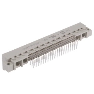 HARTING DIN 41612 64 Way 2.54 mm Pitch Type Through Hole Connector C/2 Subtype, Class C2, 3 Row Male Right Angle 09031606901