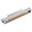 HARTING DIN 41612 64 Way 2.54 mm Pitch Type Through Hole Connector C/2 Subtype, Class C2, 3 Row Male Right Angle 09031606901