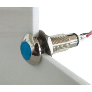 Marl Panel Mount LED Indicator Blue, 8.1 mm Mount Hole, Solder Tab Termination, IP67 Rated, 12-28V DC, 270mcd 537-930-63