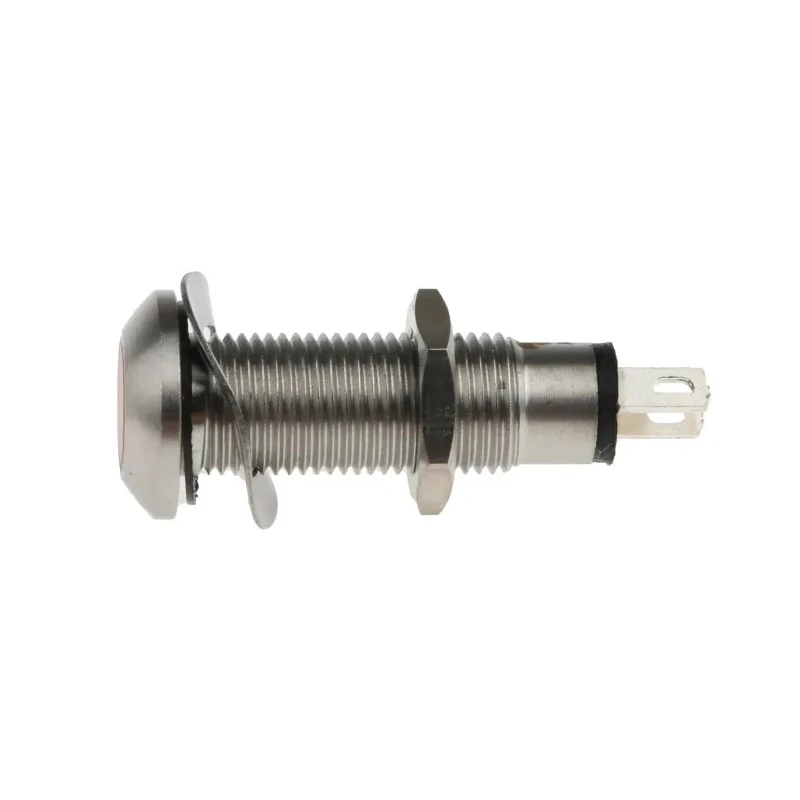 Marl Panel Mount LED Indicator Red, 8.1 mm Mount Hole, Solder Tab Termination, IP67, 12-28V DC, 236mcd Luminous 534-501-63