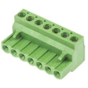TE Connectivity Buchanan Series Pluggable Terminal Block 7-Contact 5.08 mm Pitch 1 Row 300V AC 15A Nylon Housing 796634-7