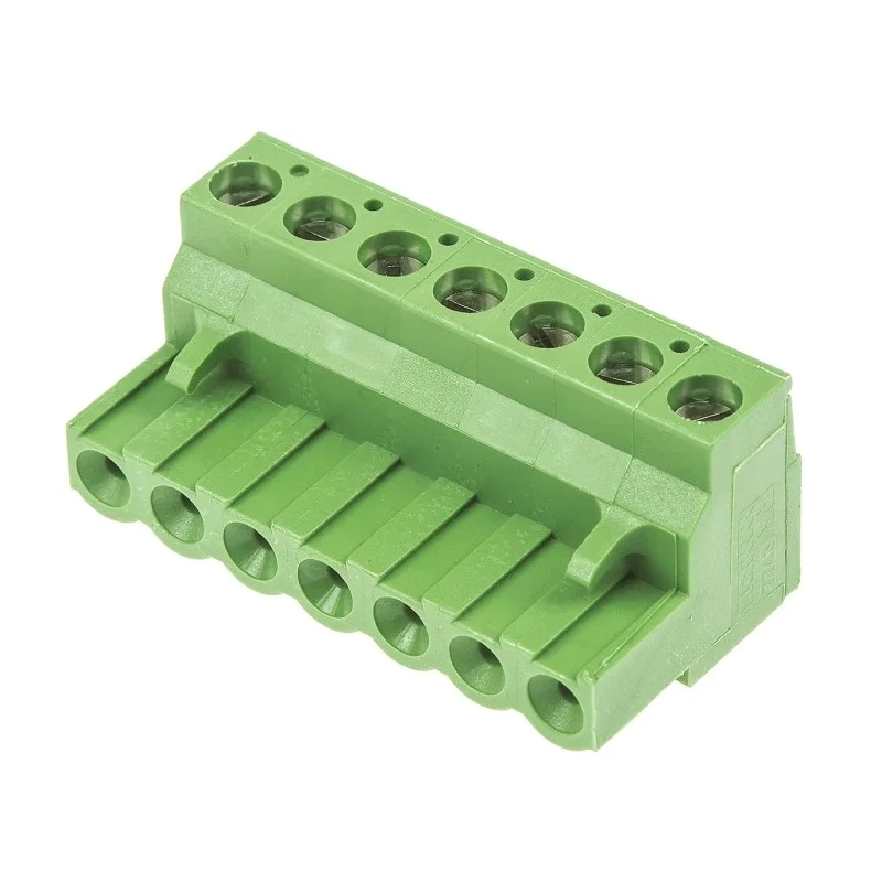 TE Connectivity Buchanan Series Pluggable Terminal Block 7-Contact 5.08 mm Pitch 1 Row 300V AC 15A Nylon Housing 796634-7