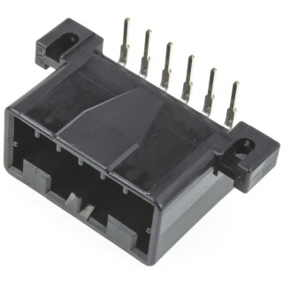 TE Connectivity MULTILOCK 070 Female Connector Housing 3.5 mm Pitch 6 Way 1 Row Right Angle 175783-2