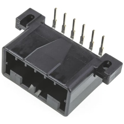 TE Connectivity MULTILOCK 070 Female Connector Housing 3.5 mm Pitch 6 Way 1 Row Right Angle 175783-2