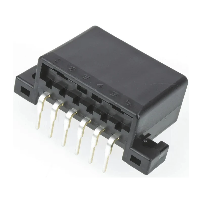 TE Connectivity MULTILOCK 070 Female Connector Housing 3.5 mm Pitch 6 Way 1 Row Right Angle 175783-2