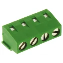 TE Connectivity Buchanan Series PCB Terminal Block 4-Contact 5 mm Pitch 1 Row 13.5A Polyamide Housing 300V AC 282836-4