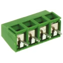 TE Connectivity Buchanan Series PCB Terminal Block 4-Contact 5 mm Pitch 1 Row 13.5A Polyamide Housing 300V AC 282836-4