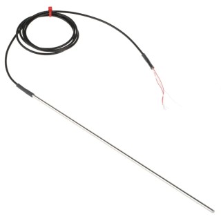 RS PRO PT100 RTD Sensor 3 mm Diameter, 250 mm Length, 4 Wire, Class B Accuracy, Stainless Steel Sheath PT100