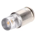 Marl White Indicator Lamp Single Chip, Midget Groove Base, 4.9 mm Diameter 205-993-23-38