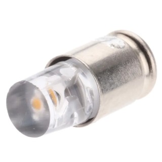 Marl White Indicator Lamp Single Chip, Midget Groove Base, 4.9 mm Diameter 205-993-23-38