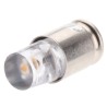 Marl White Indicator Lamp Single Chip, Midget Groove Base, 4.9 mm Diameter 205-993-23-38