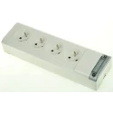 Legrand 16A 250V AC 4 Gang Trailing Socket Type E 0 506 10